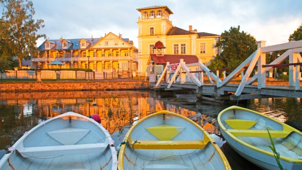 Dawn over the inlet at Haapsalu.