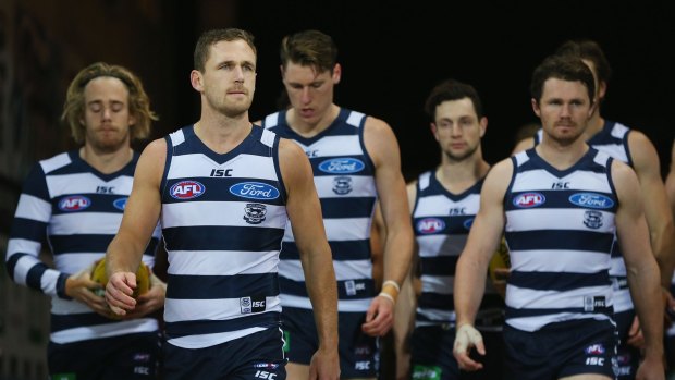 Best and the rest: Joel Selwood and Patrick Dangerfield are Geelong's top players.