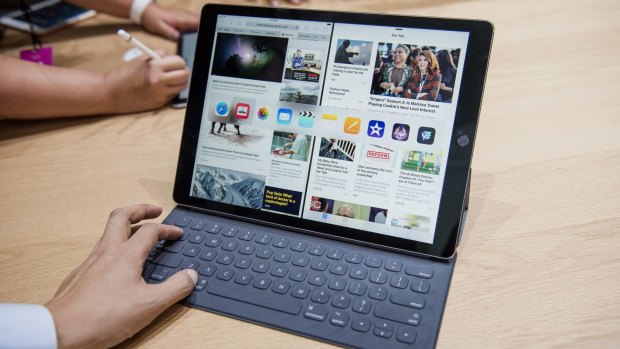 The iPad Pro is Apple's first effort at a more powerful tablet-laptop hybrid.