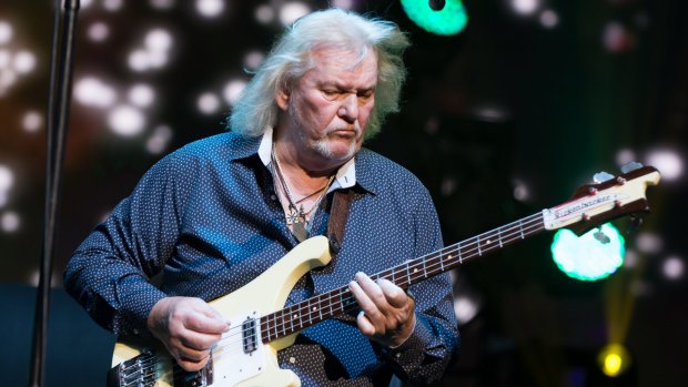 Chris Squire on stage in New York in 2014.