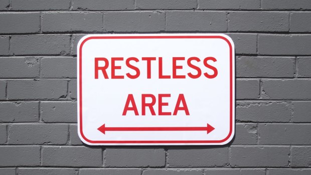 "Restless Area": street art by Sydney street artist Michael Pederson.