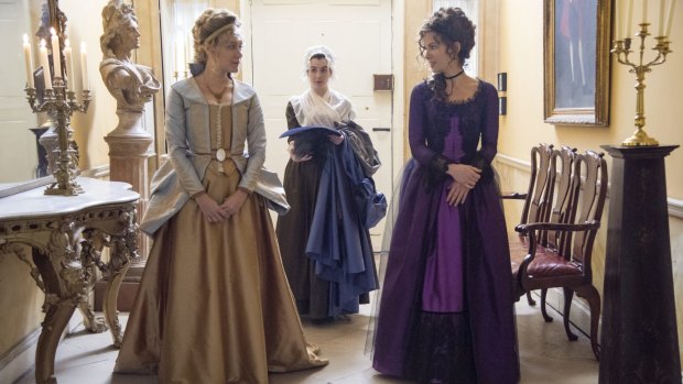Chloe Sevigny as Alicia (left) and Kate Beckinsale as Lady Susan Vernon in <i>Love & Friendship</i>, based on a little-known novella by Jane Austen. 