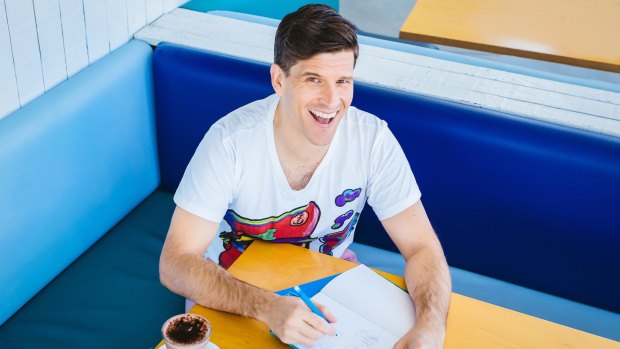 Osher Gunsberg is the ambassador for Yoobi, a stationery brand that has donated more than half a million items to some 40,000 Australian school children.