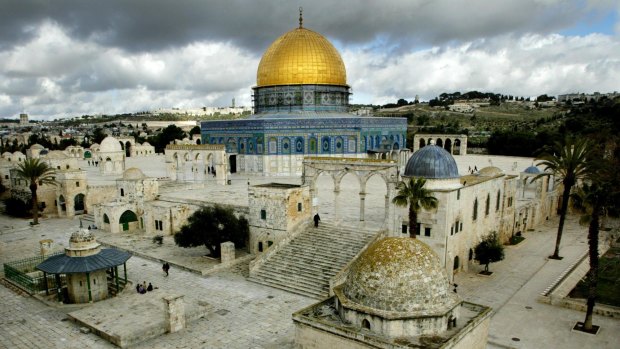 Haram as-Sharif or Temple Mount, is seen in Jerusalem's Old City.