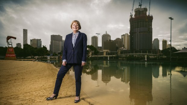 Brisbane Airport chief executive Julieanne Alroe says there are signs of a pick-up in overall domestic traffic as the focus shifts from resources to the tourism industry.