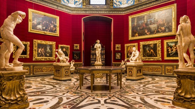 Florence's famous Uffizi gallery.