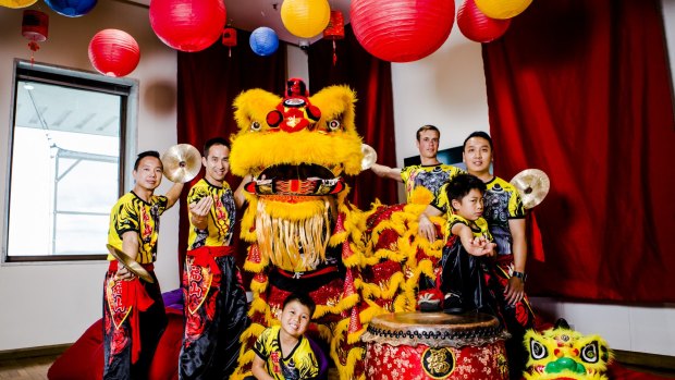 The Canberra Prosperous Mountain Lion Dance group get ready for the Chinese New Year celebrations.


The Canberra Times

Photo Jamila Toderas