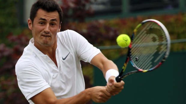 "I felt a little bit bored out there": Australia's Bernard Tomic on his way to defeat against Mischa Zverev.