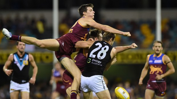 Brisbane Lions rookie Justin Clarke is playing ''like a 100-gamer'' filling gaps in the injury hit side, according to coach Justin Leppitsch.