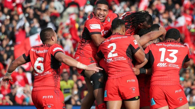 Joy to the world: The Tongans have embraced the tournament and delivered some wonderful highlights.