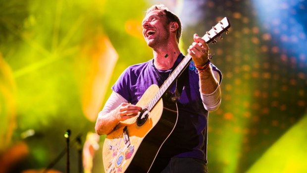 Chris Martin on the 70th show of Coldplay's Head Full of Dreams world tour.