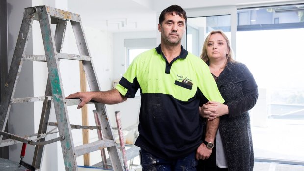 Archi Render owners Alma and Merso Halilagic have had a caveat taken out on their home after being left $150,000 out of pocket by the collapse of Watersun Homes.