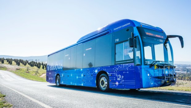 The ACT Government and Transport Canberra launch show off the new electric and hybrid buses to be trialled over the next 12 months.
