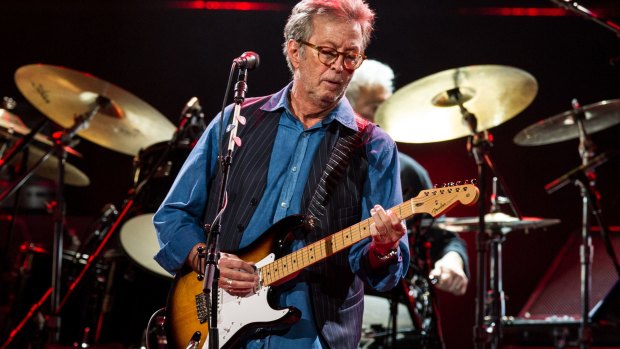 Eric Clapton performs live on stage at Royal Albert Hall on May 14, 2015 in London, England.
