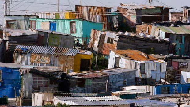 Shanty houses in Soweto.