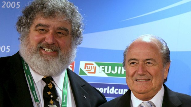 FIFA president Sepp Blatter (right) with Chuck Blazer in 2005.