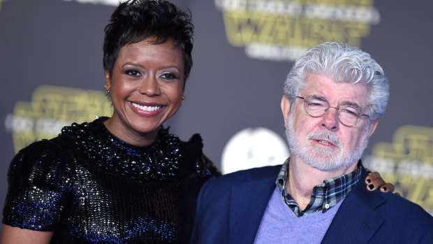 Mellody Hobson and her husband, Star Wars creator George Lucas. 'I'm in an incredibly unique situation ... to have people who can help sustain me and my family,' Hobson says. 