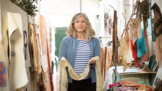 Elizabeth Milsom in her Gasworks studio.