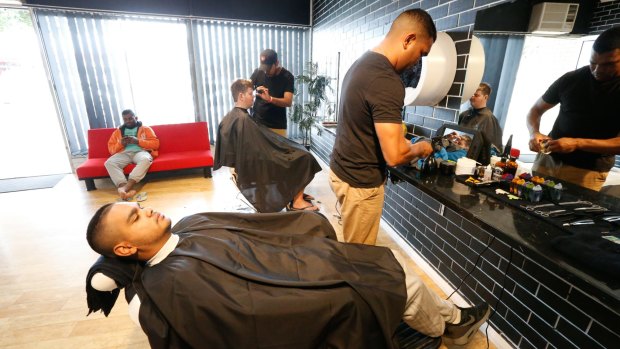 Lloyd Munro says his is the first and only Indigenous barber shop in the state.  