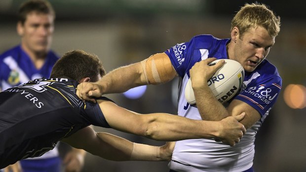 Enforcer: Aiden Tolman has extended his Canterbury contract for three years.