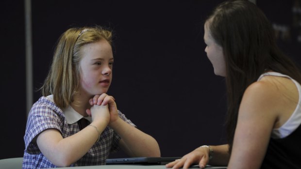 Comprehensive results: St Benedict's Primary School student Annie Lee has considerably improved her learning ability under a new study teaching maths to children with Down syndrome.