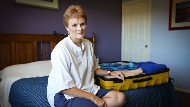 Elaine Brakspear in her Port Macquarie home. Elaine is disappointed with travel booking company Airbnb and their verification process after trying to book a trip to Europe. Pic: Lindsay Moller a