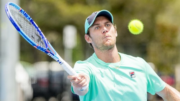 Matthew Ebden failed to get past Daniel Gimeno-Traver at the $75,000 Canberra ATP Challenger.
