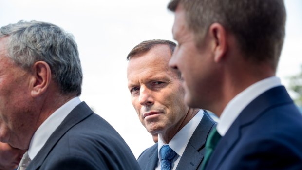 Prime Minister Tony Abbott and NSW Premier Mike Baird. 