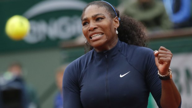 Serena Williams celebrates winning a difficult quarter-final against Kazakhstan's Yulia Putintseva.