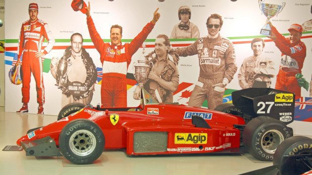 Display at the Museo Ferrari outside Modena. 