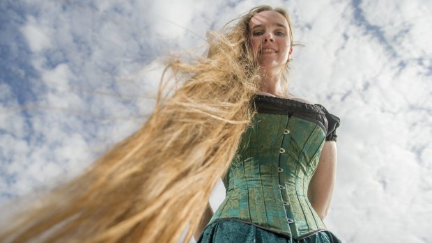 Nicolette Suttor (Rapunzel) will shave off her knee-length locks to raise funds for the Leukaemia Foundation.