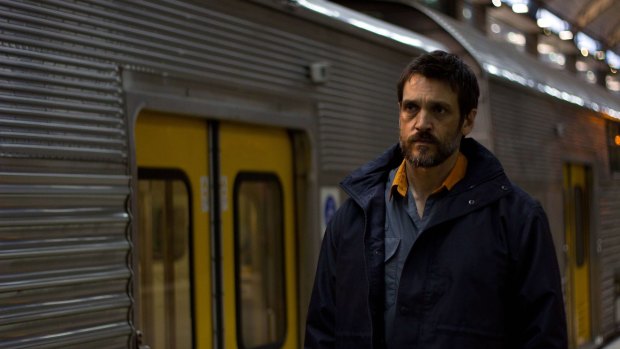 Dean Kyrwood stars as John, a train driver dealing with the after effects of hitting a man on the tracks, in Tim Russell's short film <i>The Driver</i>.