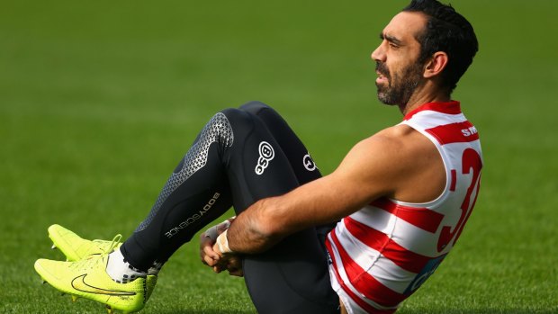 Dual Brownlow medallist Adam Goodes.