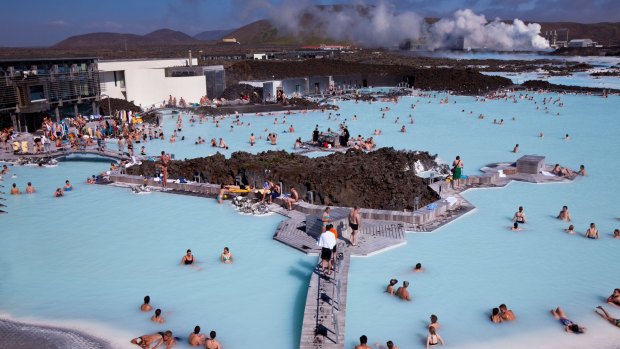 The Blue Lagoon at Grindavik is one of Iceland's most popular attractions.