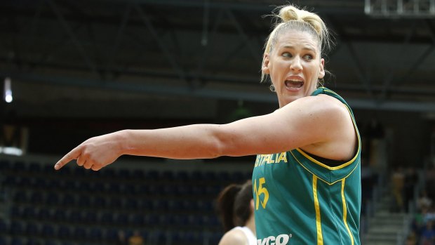 Fingers crossed: Lauren Jackson is still hopeful of playing in another Olympics in Rio. 
