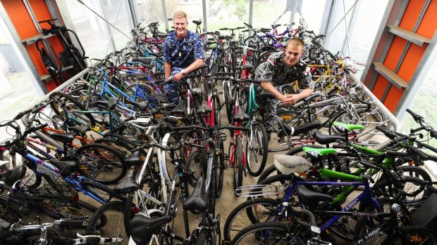 Officer cadet Michael Skene and Midshipman Leigh Guilmartin have collected more than 100 bicycles for their project Bikes4Africa.