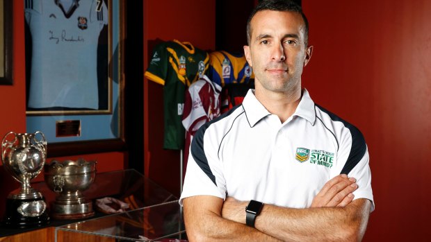 Dark places: NRL referee Matt Cecchin knew he needed help.