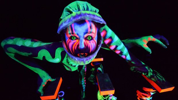 Luminous founder Jessica Watson Miller says UV body paint makes a finicky and demanding costume.