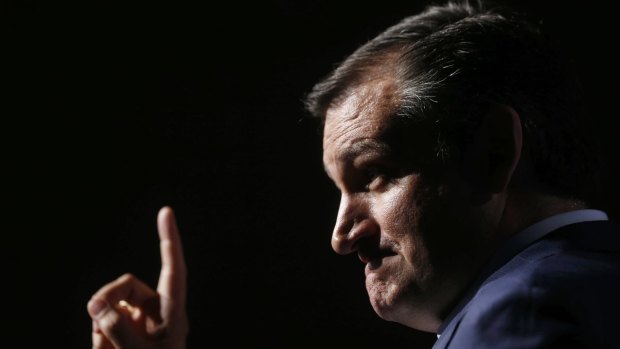 Staunch Boehner critic ... Republican presidential candidate Ted Cruz.