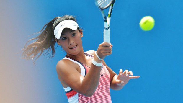 Australia's Priscilla Hon in action at the Australian Open in 2016.