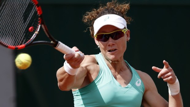 Stosur advanced in 6-0 6-1 to book a likely third-round showdown with defending champion Maria Sharapova.
