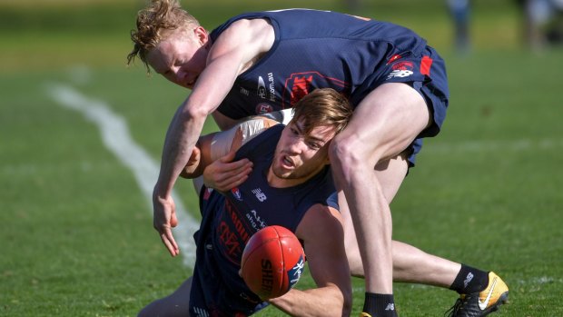 Jack Viney can always be counted on to give 100 per cent, whether at training or in a match.