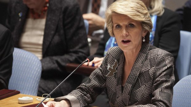 Julie Bishop: Cuts to foreign aid will be Labor's fault. 
