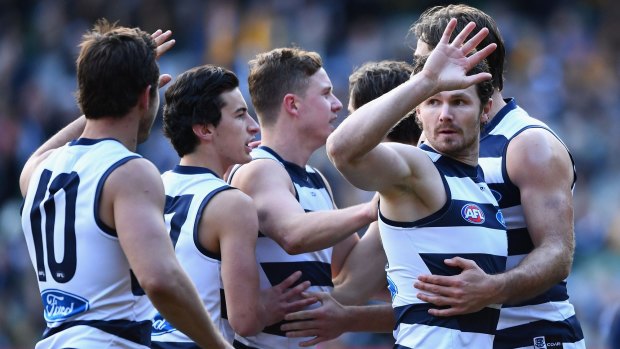 Dangerfield dragged his team past the Hawks, despite his injury. 