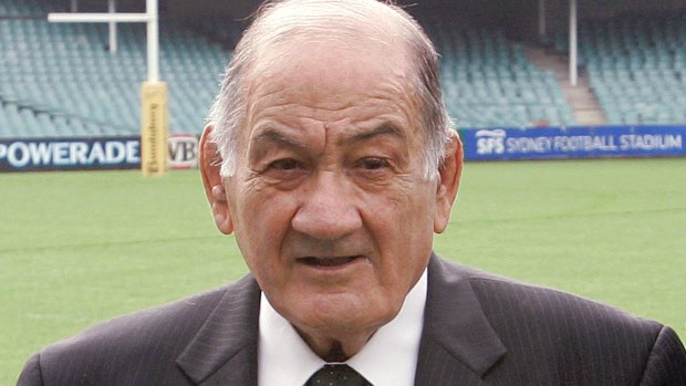 Rugby titan: Sir Nicholas Shehadie.