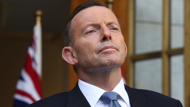 Prime Minister Tony Abbott: Hoping that a stronger stance on citizenship and terrorism can overwhelm all the other liabilities of his performance 