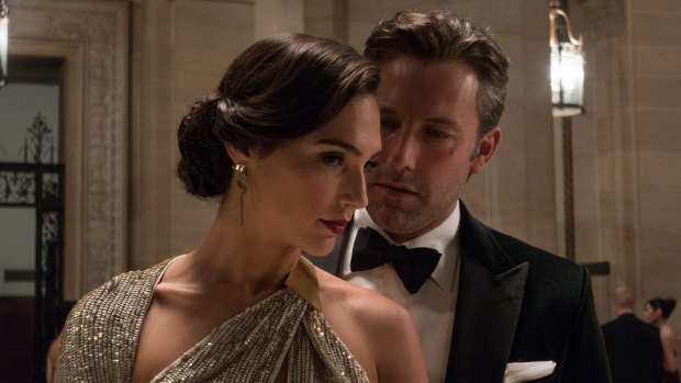 Ben Affleck as Bruce Wayne and Gal Gadot as Diana Prince in Batman V Superman: Dawn Of Justice.