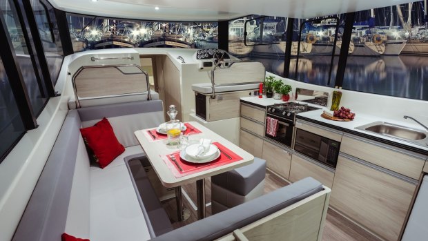 The interior of Le Boat's new high-spec cruiser.