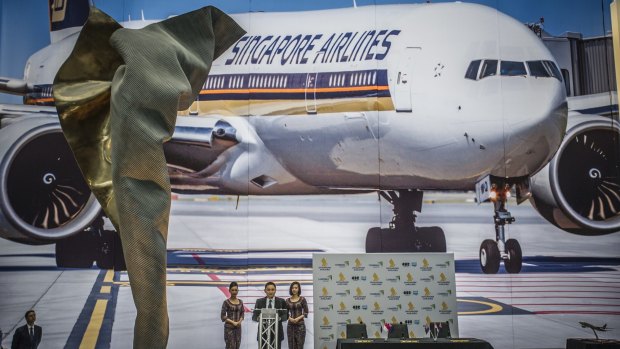 Singapore airlines launches its capital express route last week.