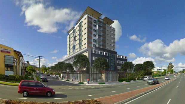 An artist impression of the new hotel proposed for Upper Mount Gravatt.